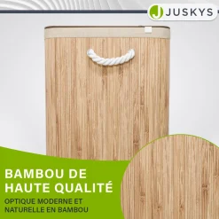 Bambus Wäschekorb Curly