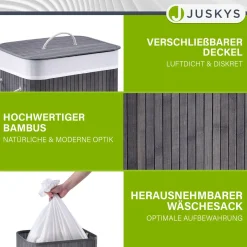 Bambus Wäschekorb Curly