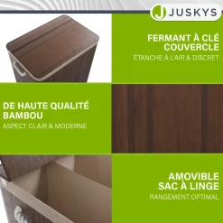 Bambus Wäschekorb Curly