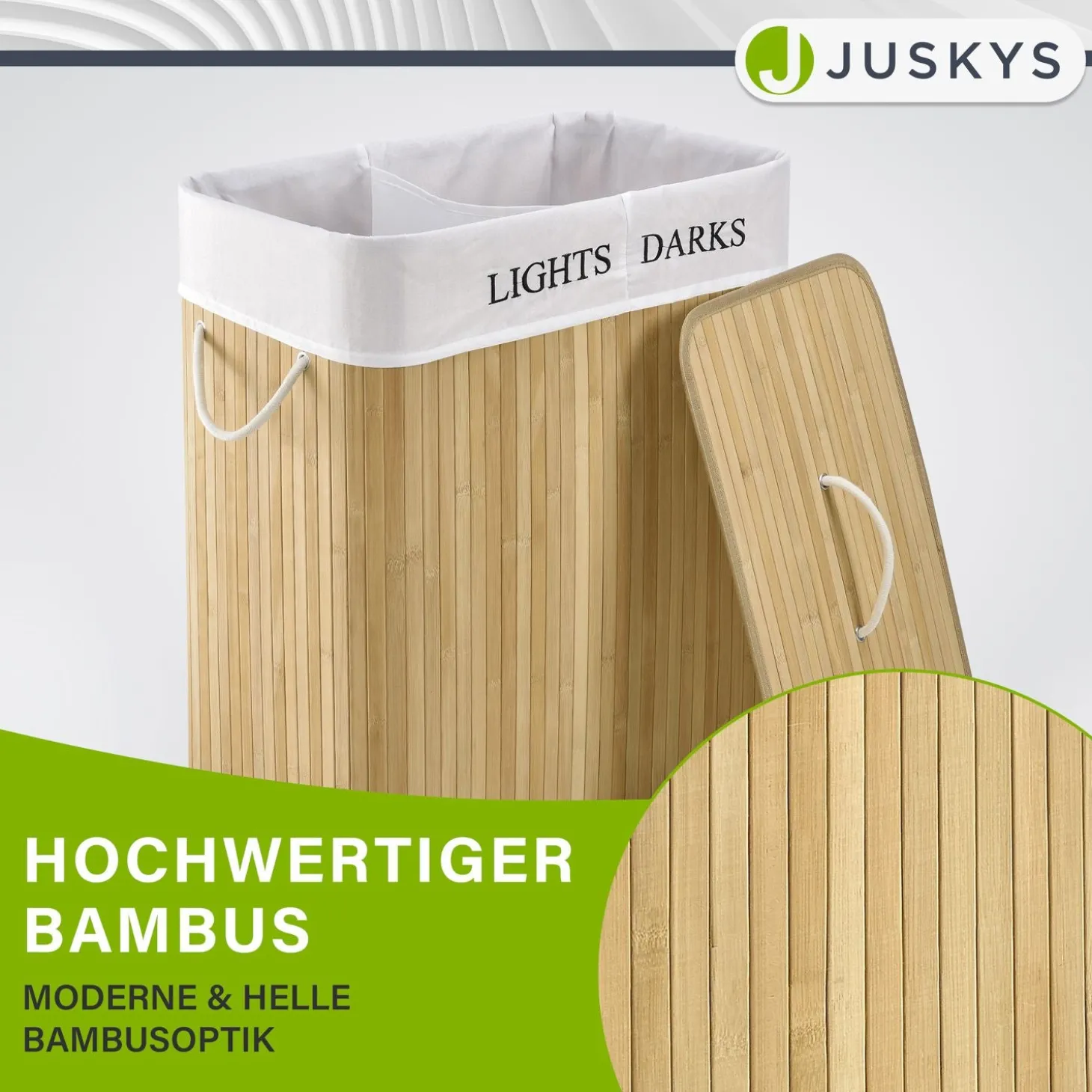 Bambus Wäschekorb Curly