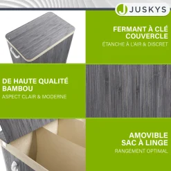 Bambus Wäschekorb Curly