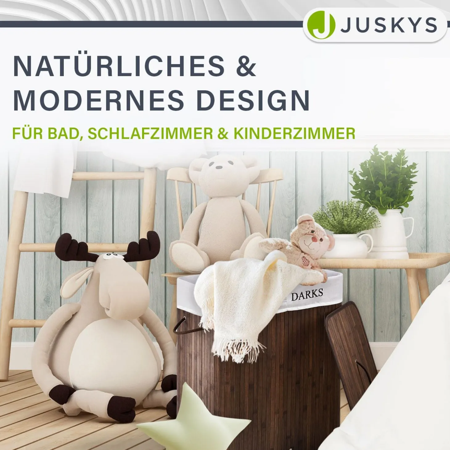 Bambus Wäschekorb Curly