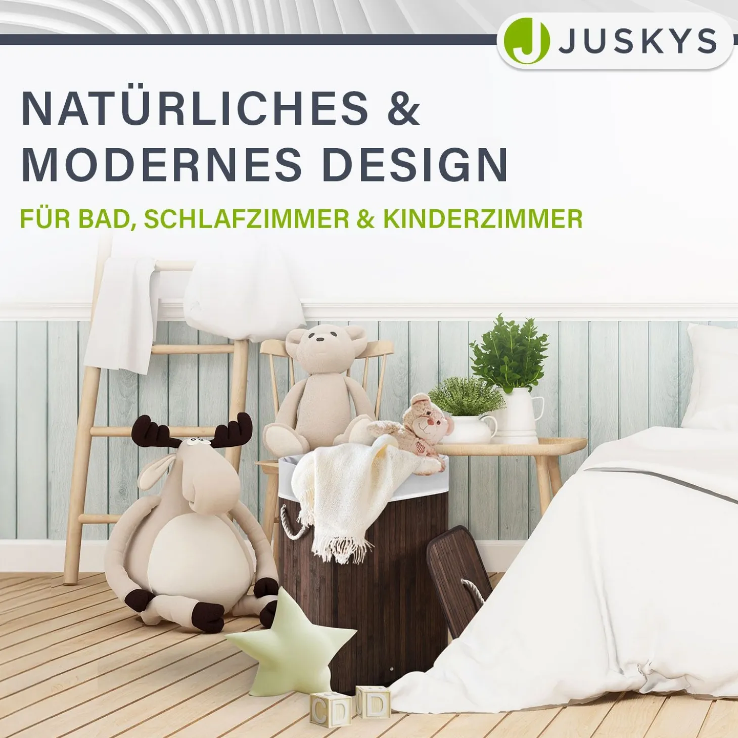 Bambus Wäschekorb Curly