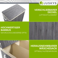 Bambus Wäschekorb Curly