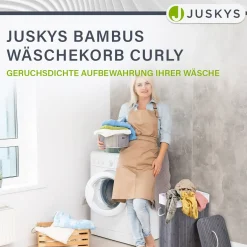 Bambus Wäschekorb Curly