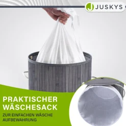 Bambus Wäschekorb Curly-Round