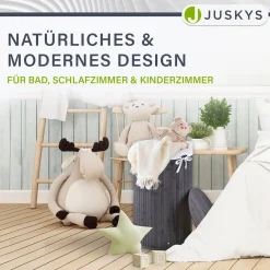 Bambus Wäschekorb Curly-Round