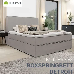 Boxspringbett Detroit - Chenille-Stoff