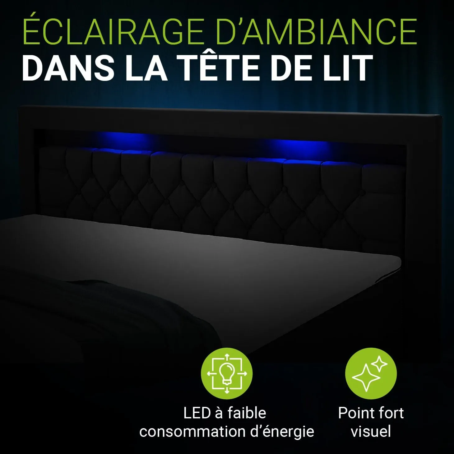 Boxspringbett Leona - Samt