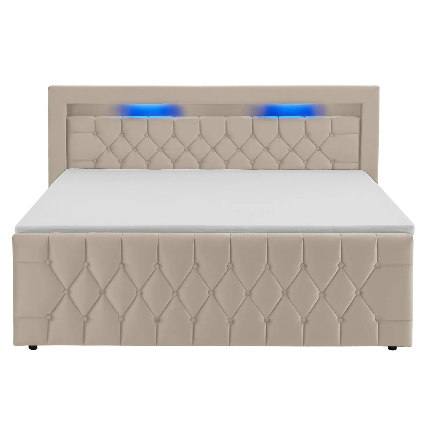 Boxspringbett Leona - Samt