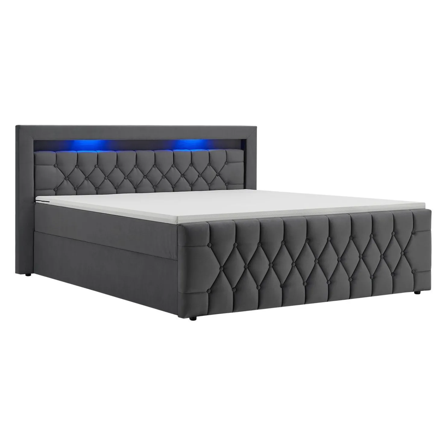 Boxspringbett Leona - Samt