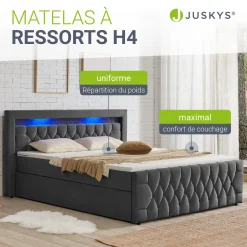 Boxspringbett Leona - Samt