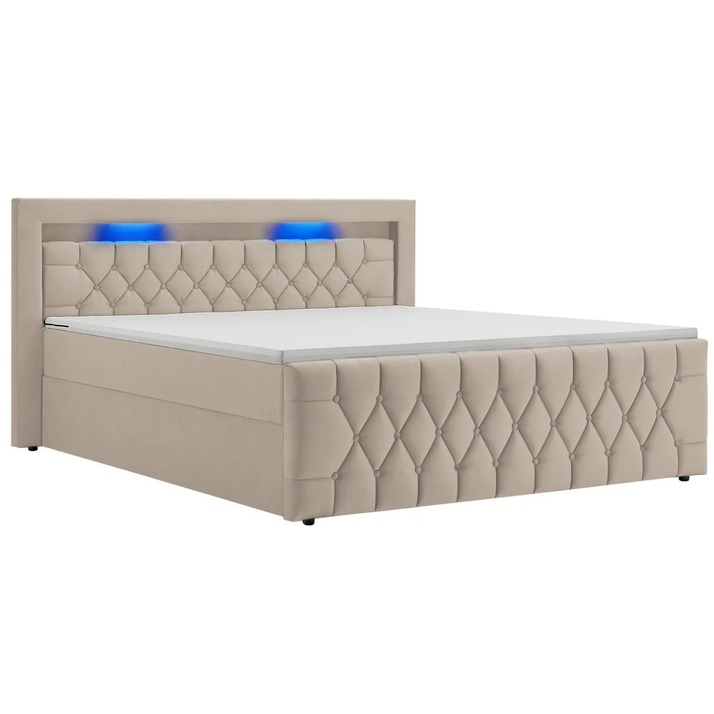 Boxspringbett Leona - Samt