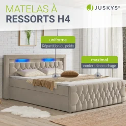Boxspringbett Leona - Samt