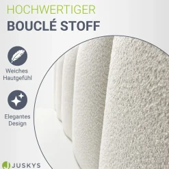 Boxspringbett Manitoba - Bouclé-Stoff