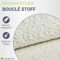 Boxspringbett Manitoba - Bouclé-Stoff