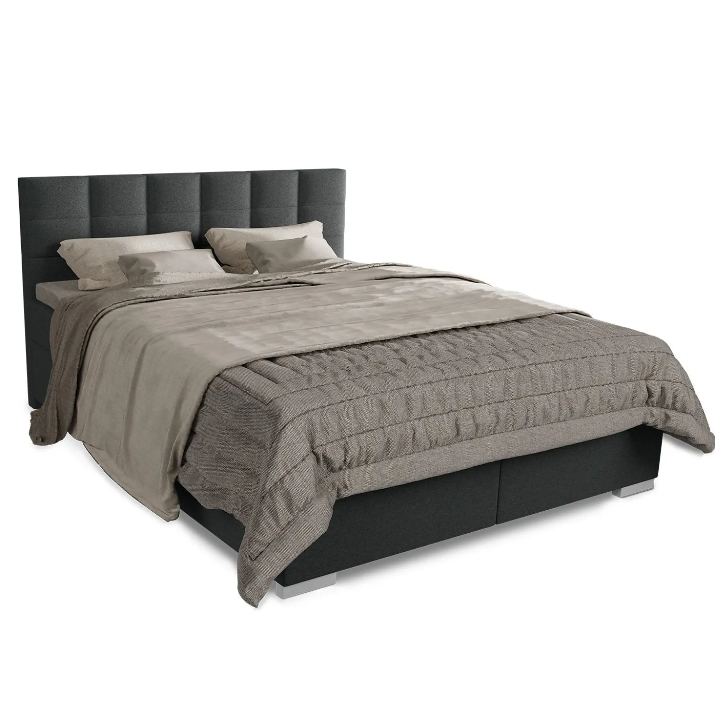 Boxspringbett Seattle - Malmo-Stoff