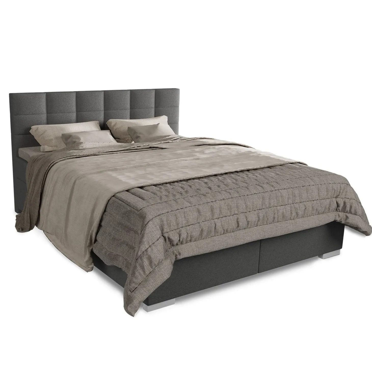Boxspringbett Seattle - Malmo-Stoff
