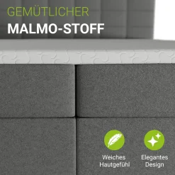 Boxspringbett Seattle - Malmo-Stoff