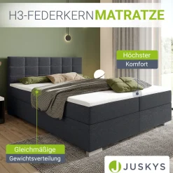 Boxspringbett Seattle - Malmo-Stoff