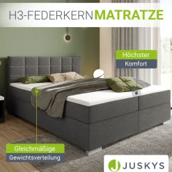 Boxspringbett Seattle - Malmo-Stoff