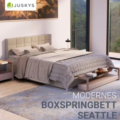 Boxspringbett Seattle - Malmo-Stoff