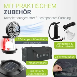Campingzelt aufblasbar für 1-4 Personen