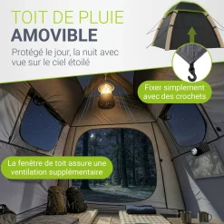 Campingzelt aufblasbar für 1-4 Personen