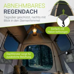 Campingzelt aufblasbar für 1-4 Personen