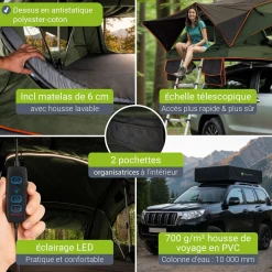 Dachzelt Lago für 2-3 Personen