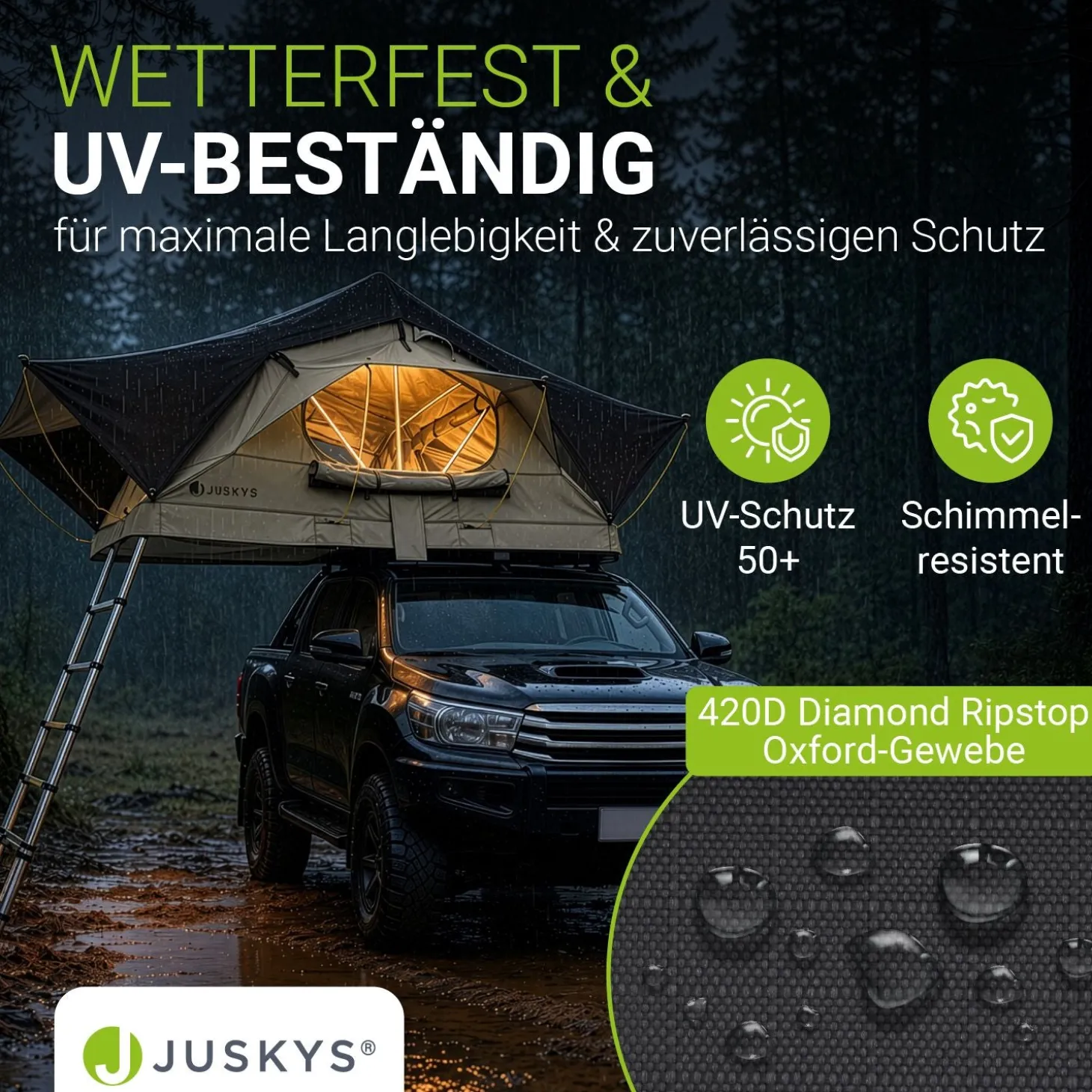 Dachzelt Lago für 2-3 Personen