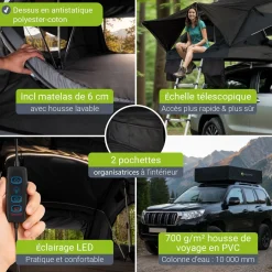 Dachzelt Lago für 2-3 Personen