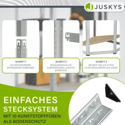 Eckregal Corner Easy 160 x 75 x 40-75 cm
