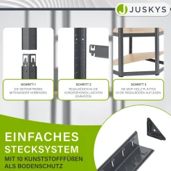 Eckregal Corner Easy 160 x 75 x 40-75 cm