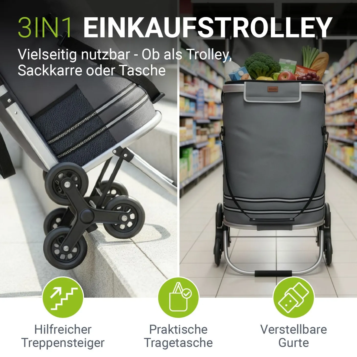 Einkaufstrolley Treppensteiger