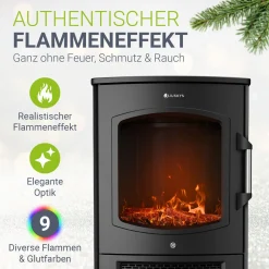 Elektrokaminofen 1800W mit Flammeneffekt