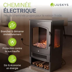 Elektrokaminofen 1800W mit Flammeneffekt