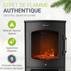 Elektrokaminofen 1800W mit Flammeneffekt