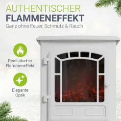 Elektrokamin 2000W mit Flammeneffekt