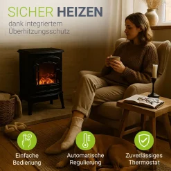 Elektrokamin 2000W mit Flammeneffekt