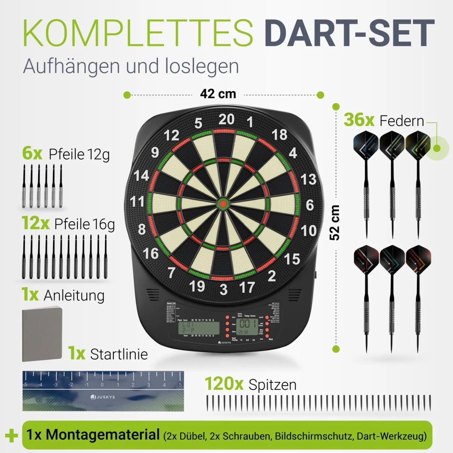 Elektronische Dartscheibe