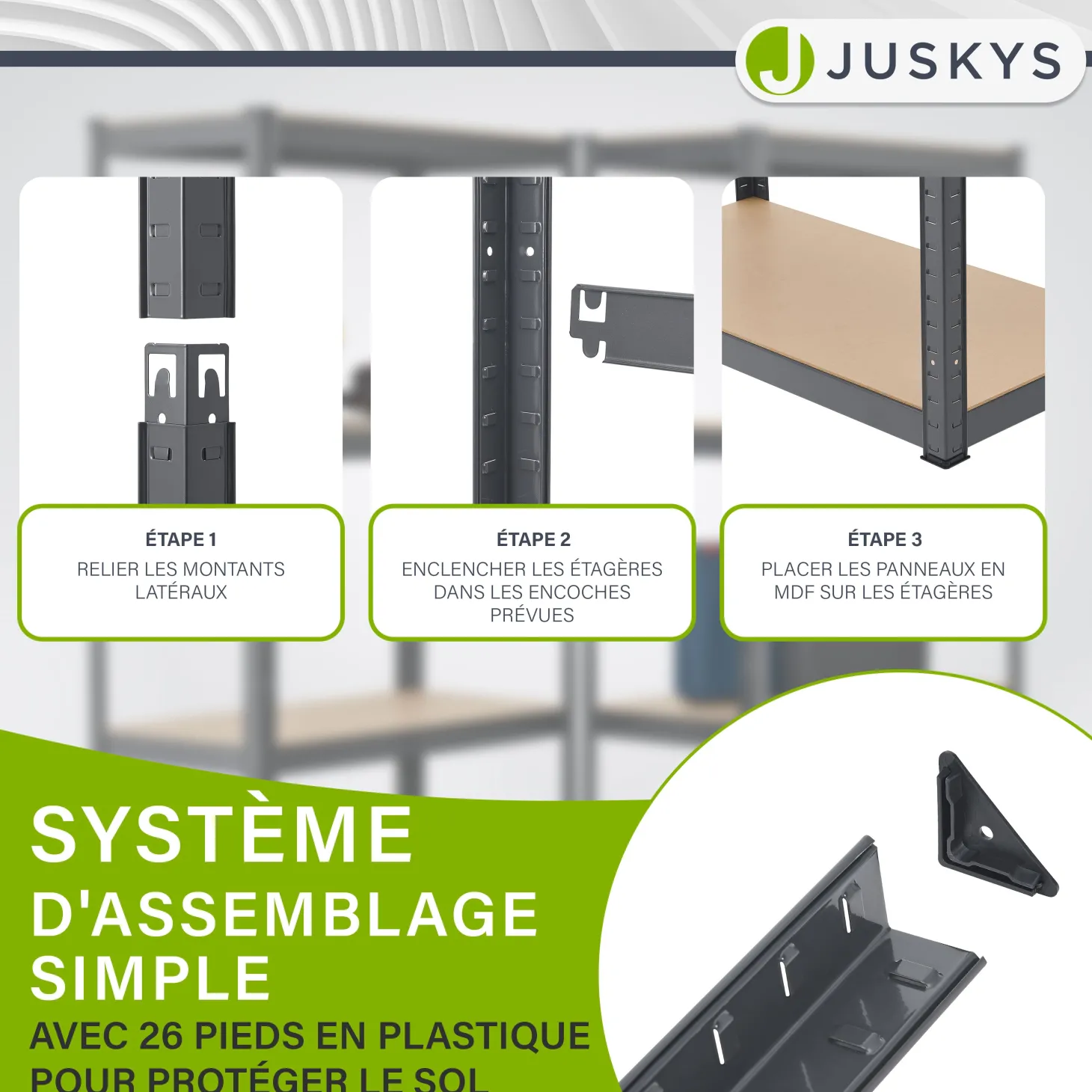3er Regalsystem 1 Corner & 2 Basic