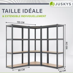 3er Regalsystem 1 Corner & 2 Easy
