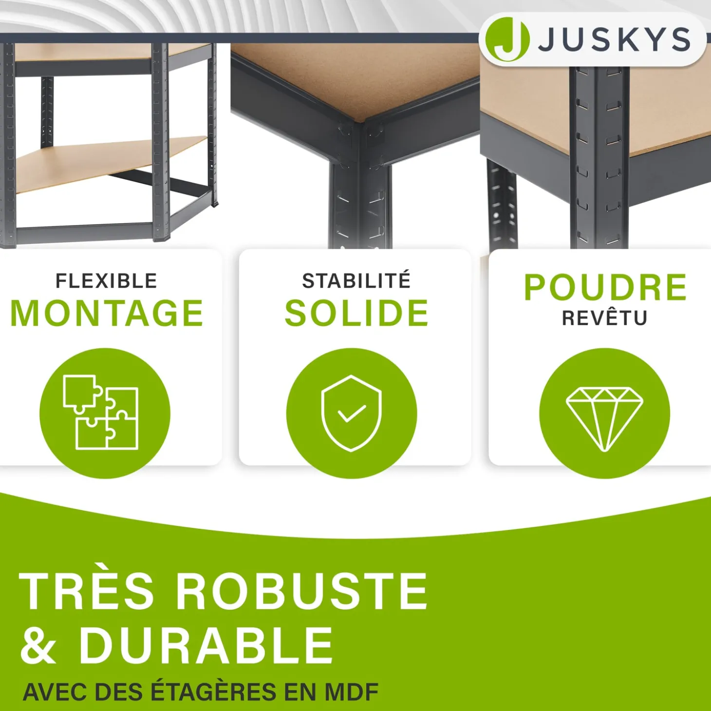 3er Regalsystem 1 Corner & 2 Easy