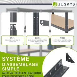 3er Regalsystem 1 Corner & 2 Easy