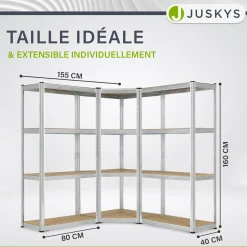 3er Regalsystem 1 Corner & 2 Easy
