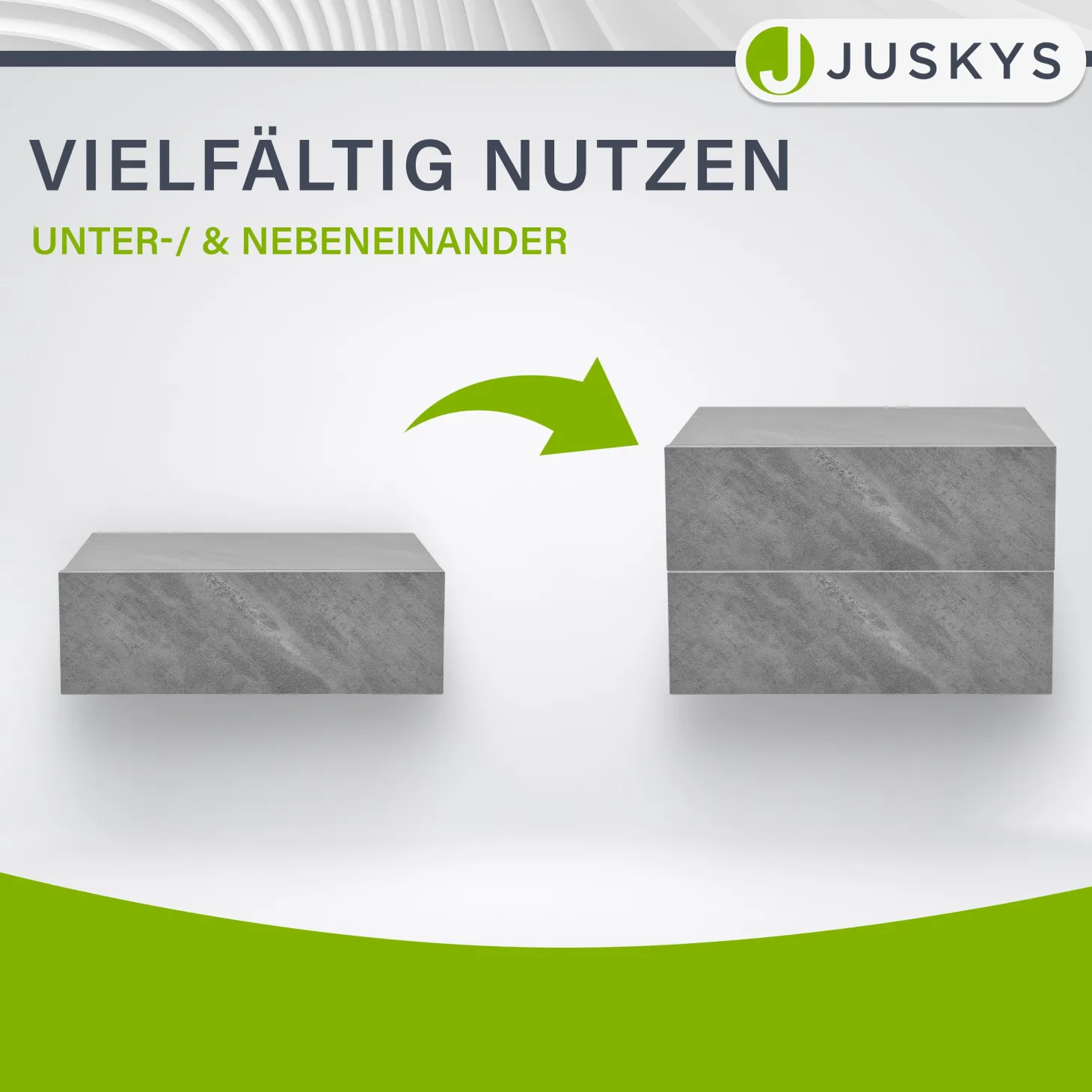 2er Set Nachttisch hängend