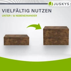 2er Set Nachttisch hängend