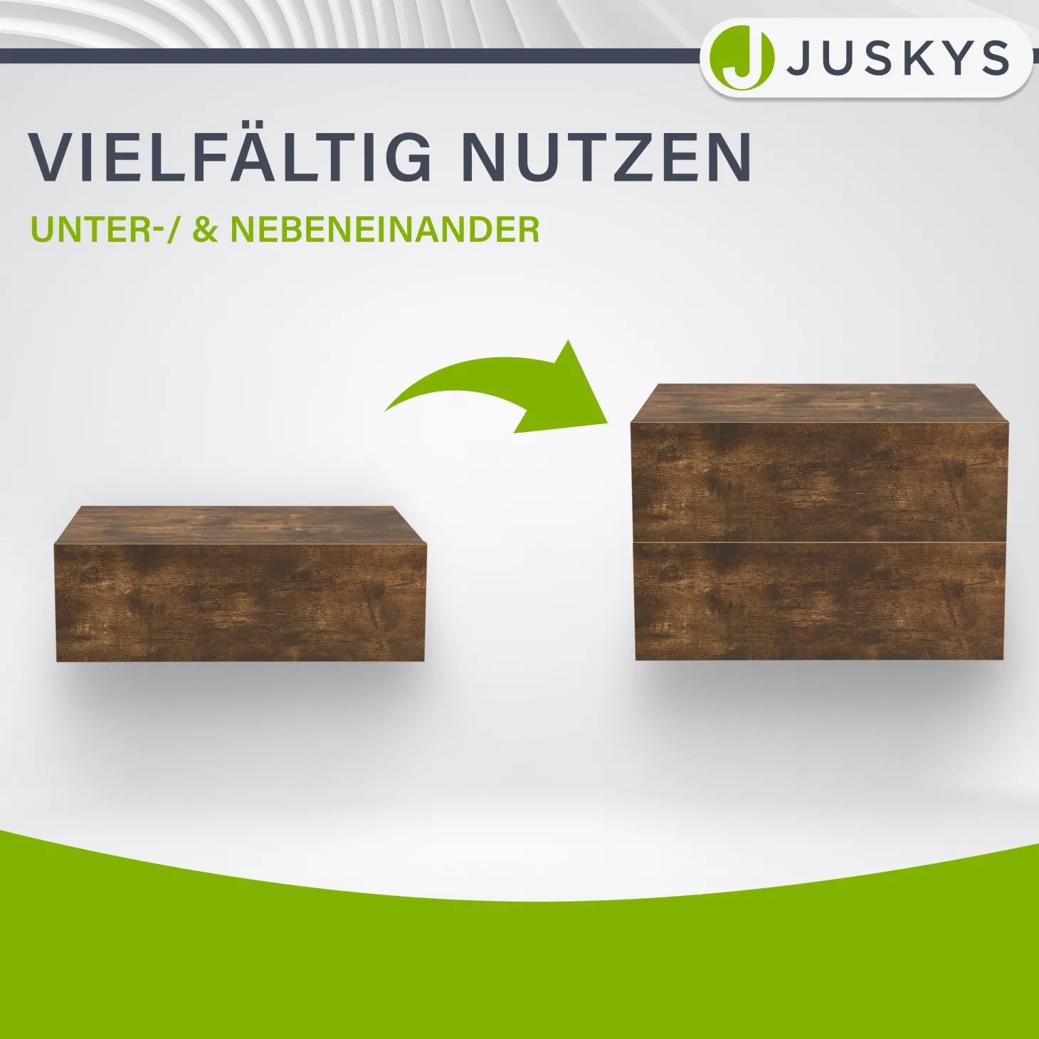 2er Set Nachttisch hängend