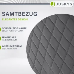 Esszimmerstuhl drehbar mit Samt Clyde